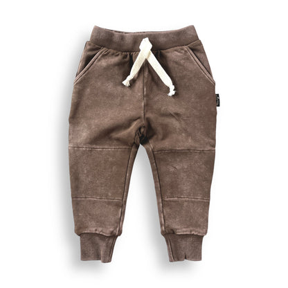 JOGGERS- Bark Snow Wash French Terry