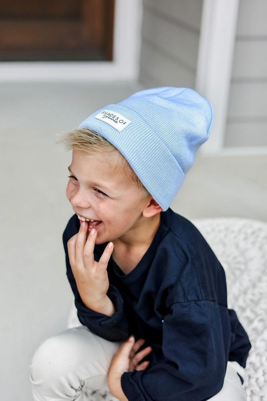 LIGHT BLUE BEANIE