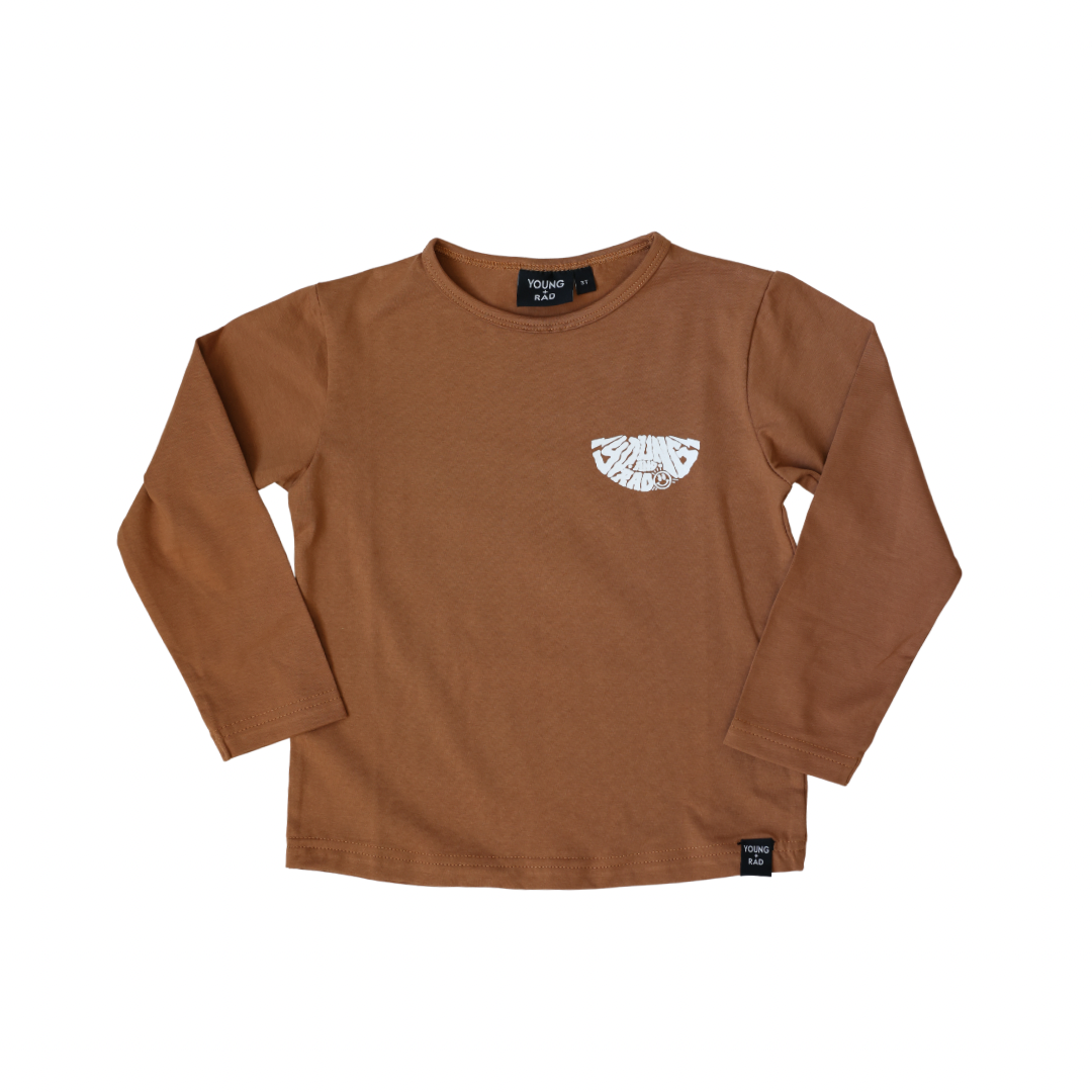 RETRO SURF SMILEY LONG SLEEVE - SPICE