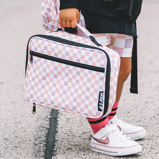 Pink Checkered Lunch Box drop 6.21