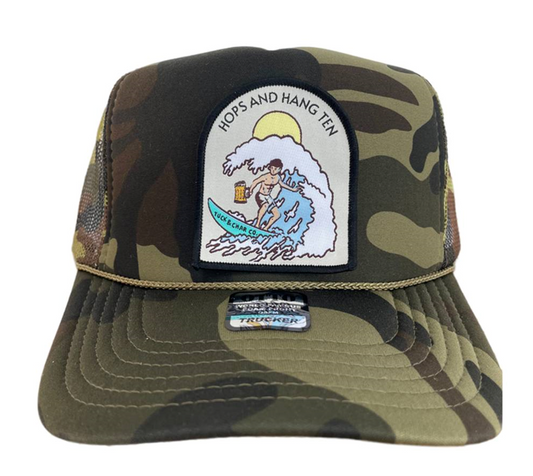 Hops & Hang Ten Trucker Hat