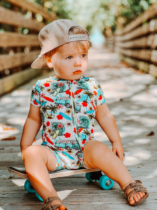 Beach Vibes Only Surf Bamboo Shortie