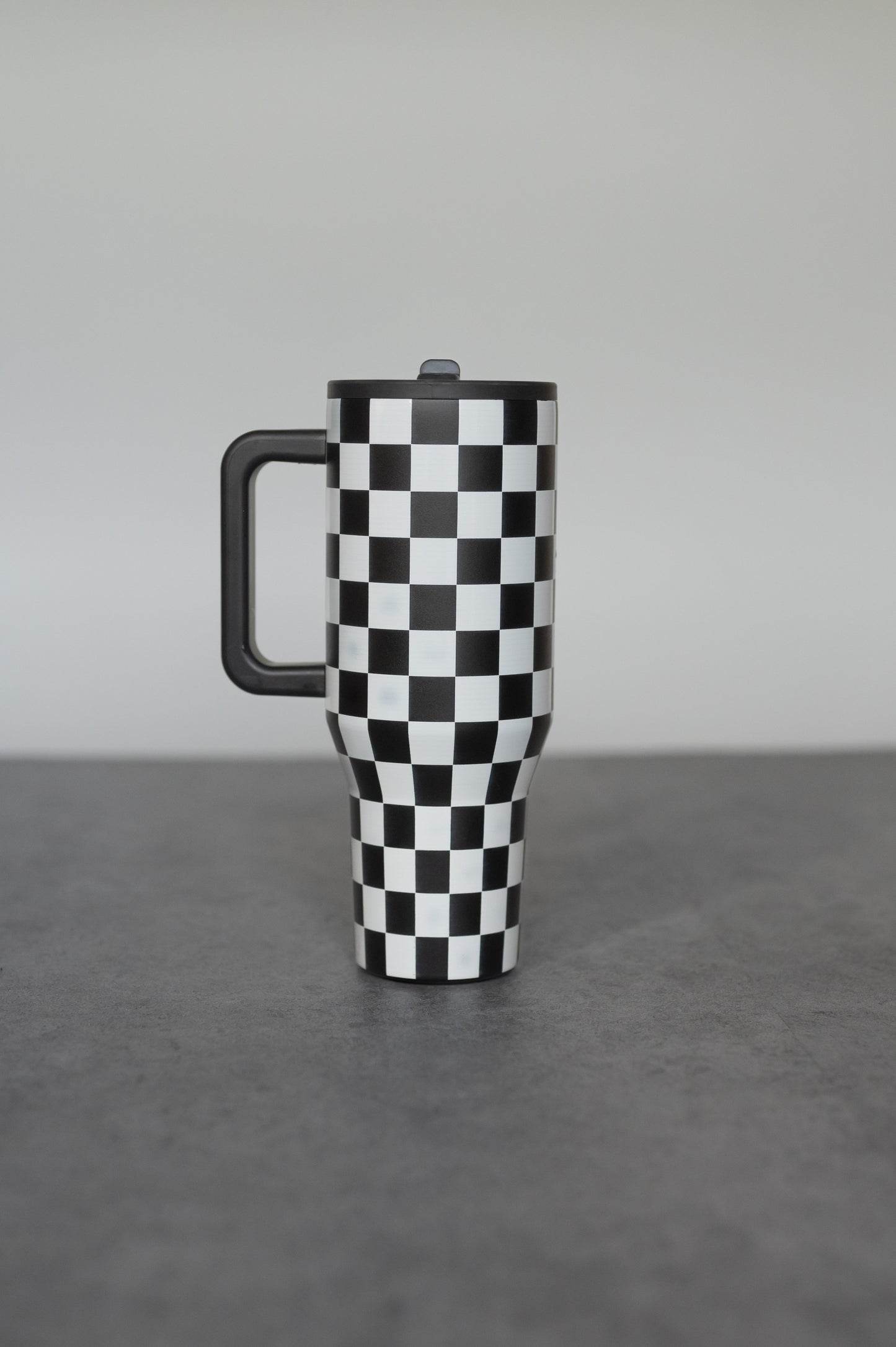 Black Checker 40 Oz Tumbler