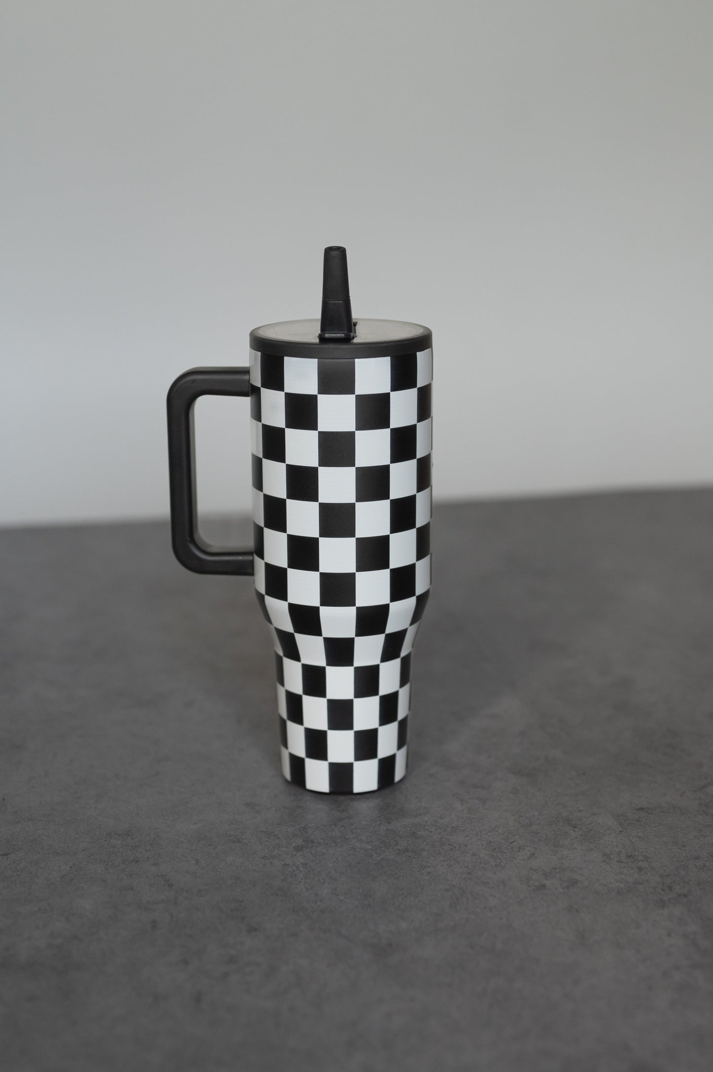 Black Checker 40 Oz Tumbler