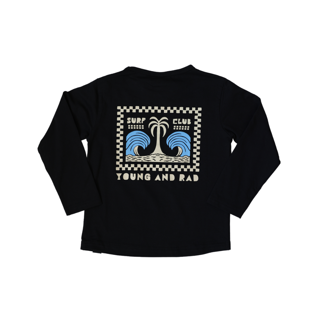 PALM SURF CLUB LONG SLEEVE - BLACK