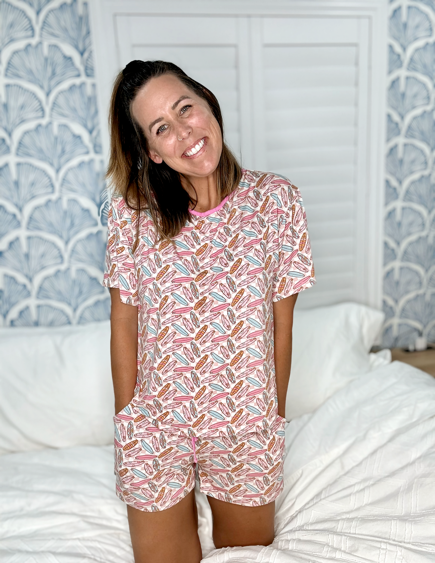 Surfer Girl Mama PJ Set