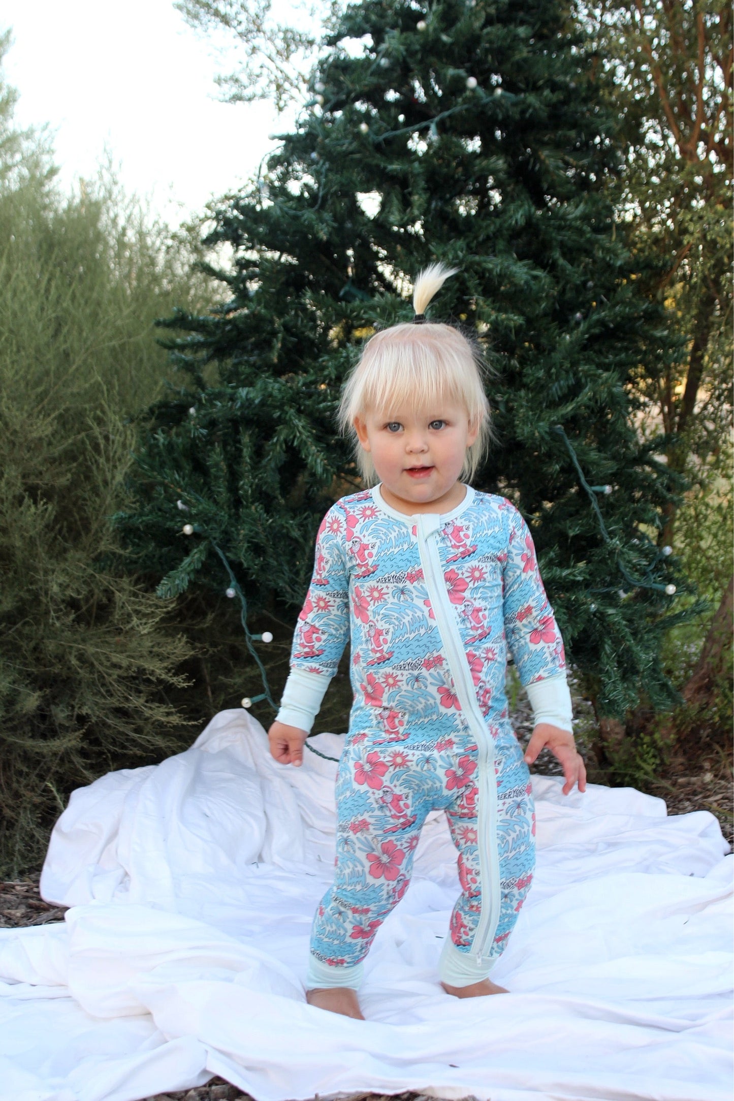 Merry Vibes Bamboo PJs Zip