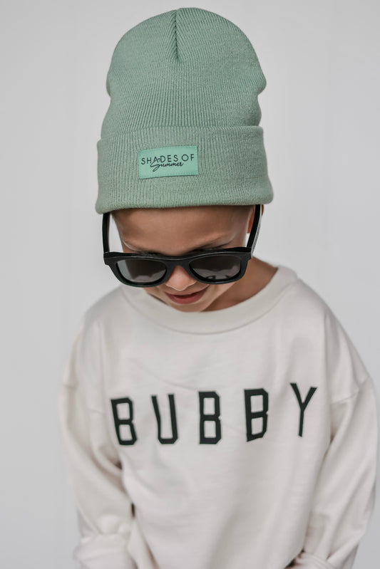 LIGHT GREEN BEANIE